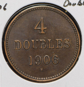 Guernsey 1906 4 Doubles Lion animal  191140 combine shipping