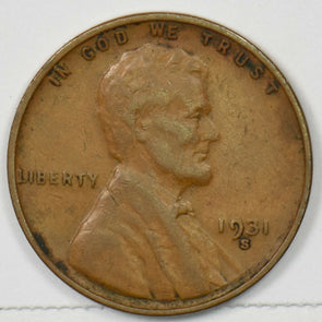 1931-S Lincoln Wheat Cent XF+ U0350