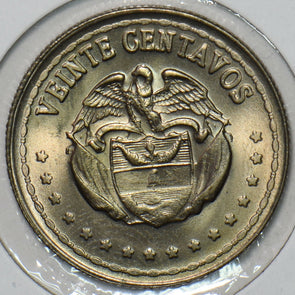 Colombia 1964 20 Centavos Eagle animal 196082 combine shipping
