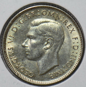 Australia 1943 6 Pence Kangaroo animal Ostrich Georgivs VI 902214 combine shippi