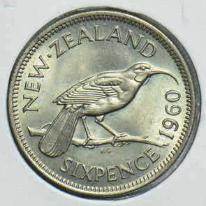 New Zealand 1960 6 Pence Bird animal 197910 combine shipping