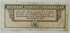 US 1935 Military Payment Certificates $5 VF++ Series 461 RN0128 combine shipping
