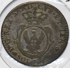Italian States 1800 7.6 Soldi Eagle animal Duchy of Savoy sardinia 193673 combin