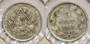 Nicaragua 1887 5 Centavos 199057 combine shipping