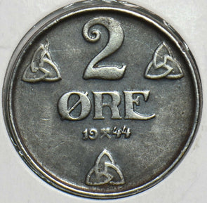 Norway 1944 2 Ore 153232 combine shipping