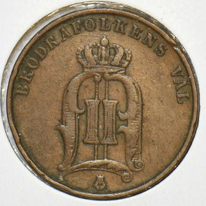 Sweden 1881 2 Ore 240445 combine shipping