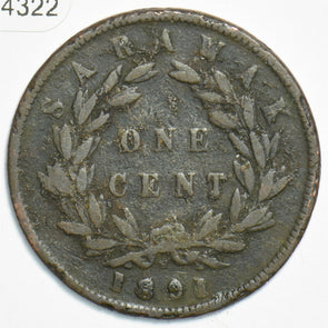 Sarawak 1891 Cent 904322 combine shipping