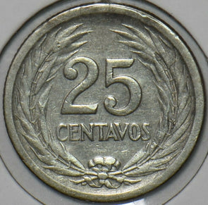 El Salvador 1953 25 Centavos 195941 combine shipping