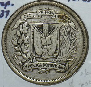 Dominican Republic 1937 1/2 Peso 291138 combine shipping