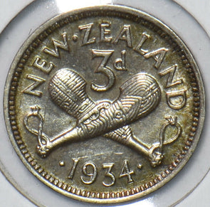 New Zealand 1934 3 Pence 194741 combine shipping