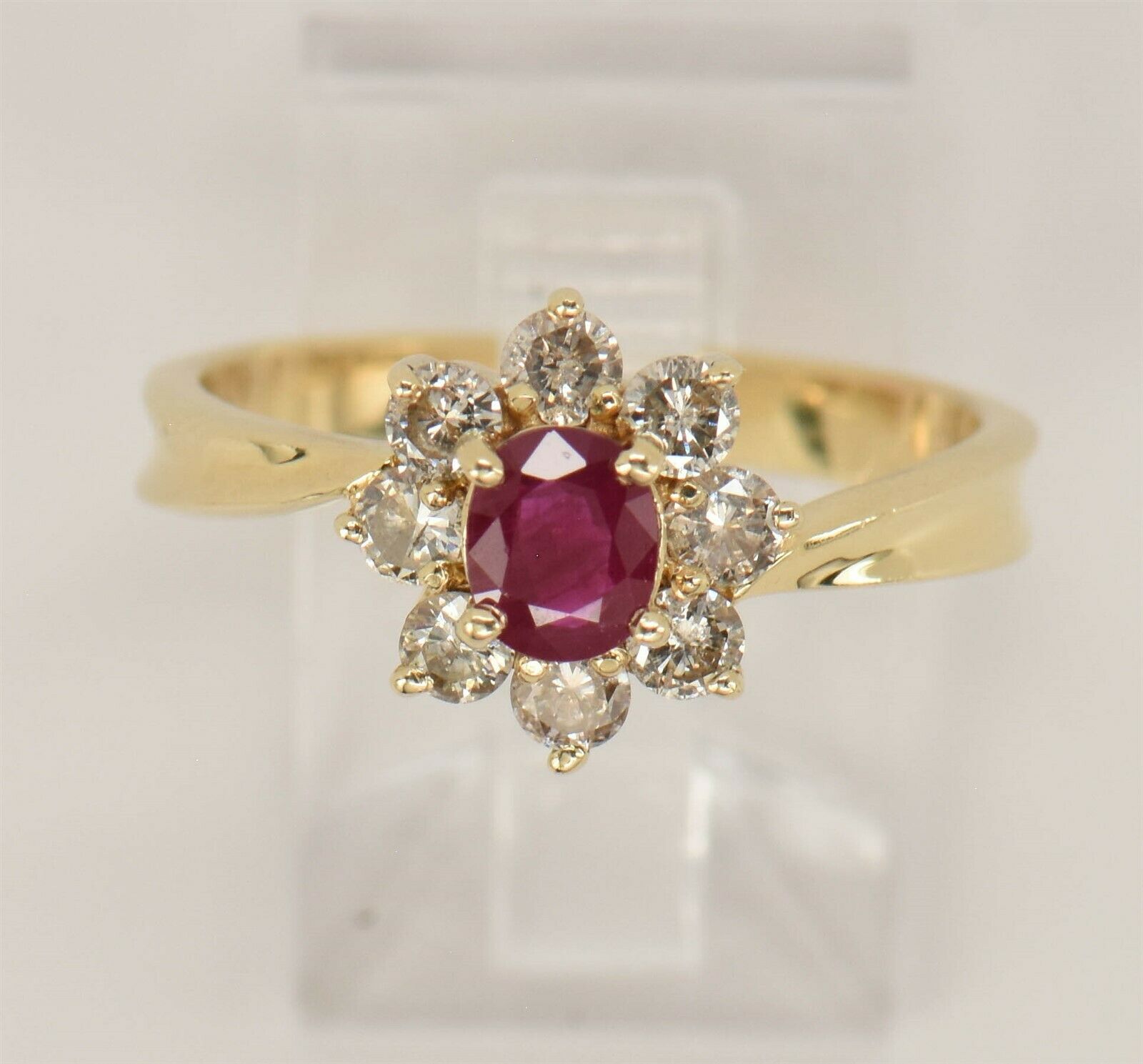 Genuine 0.5ct Round Cut Diamond Prong Fancy Women's U Anniversary Ring  Solid Bridal Band Solid 18K Gold G SI1 - Walmart.com