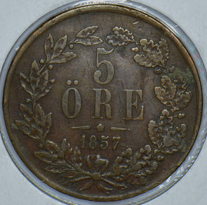 Sweden 1857 5 Ore 290823 combine shipping