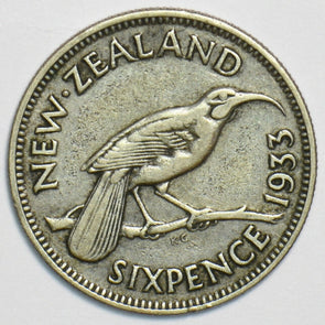 New Zealand 1933 6 Pence Bird animal 904308 combine shipping