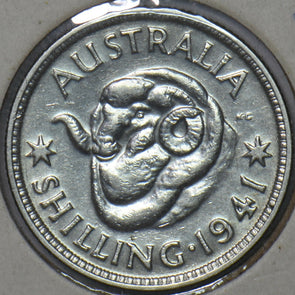 Australia 1941 Shilling Merino ram animal 150817 combine shipping