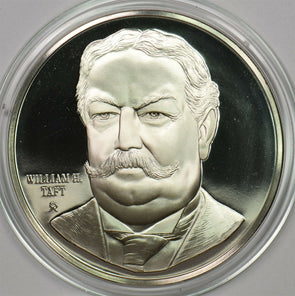 1980 's Medal Proof William H Taft in capsule 1.2oz pure silver Franklin Mint B