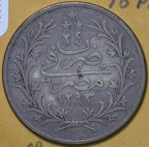 Turkey 1900 AH1293 10 Piastres 490688 combine shipping