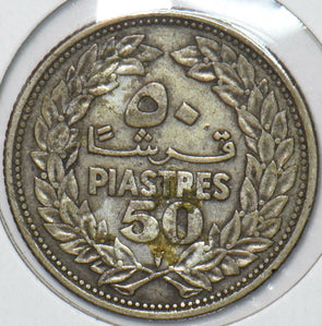 Lebanon 1952 50 Piastres 151250 combine shipping