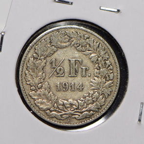 Switzerland 1914 1/2 Franc  900777 combine shipping