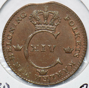 Sweden 1825 1/4 Skilling 293803 combine shipping