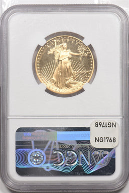 1987-P $25 1/2oz Gold Eagle Reverse Struck Thru NGC Mint Error PF69UC NG1768