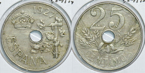 Spain 1927 25 Centimos 198441 combine shipping