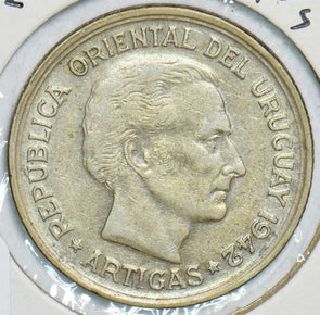 Uruguay 1942 S Peso Puma 241007 combine shipping