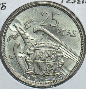 Spain 1958 25 Pesetas 241120 combine shipping