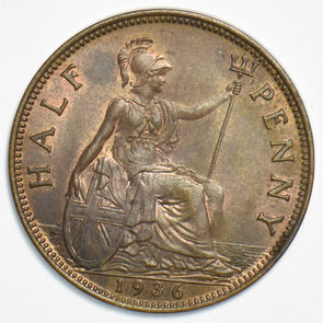 Great Britain 1936 1/2 Penny 298407 combine shipping