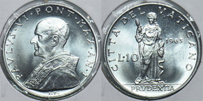 Vatican 1963 10 Lire 299021 combine shipping