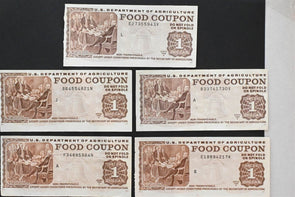 US 1988 A-98B USDA $1 Food Coupons Mostly XF Lot of 13 RC0723 combine shipping