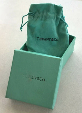 Tiffany&Co 18K Gold Cross Stitch Earrings 2.6g 0.35*0.5inch W Tiffany box&pouch