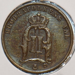 Sweden 1882 2 Ore 195498 combine shipping