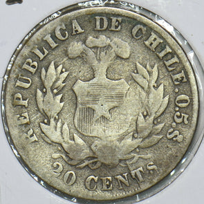 Chile 1892 20 Centavos Condor animal 152684 combine shipping