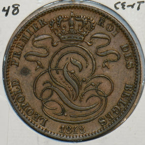 Belgium 1848 5 Cents Lion animal 296983 combine shipping