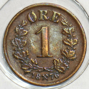 Norway 1876 Ore 153209 combine shipping