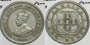 Jamaica 1914 Penny 299048 combine shipping