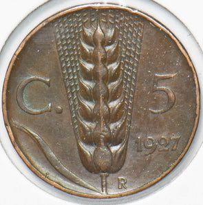 Italy 1927 5 Centesimi Vittorio Emanvele III 292944 combine shipping