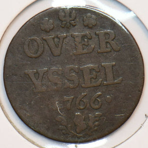 Netherlands 1766 Duit Lion animal 296717 combine shipping