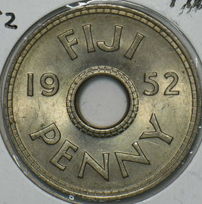 Fiji 1952 Penny 196335 combine shipping