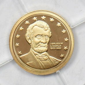 1865 Gold Token gold Proof 14K 0.5g Abraham Lincoln GL0246 combine shipping