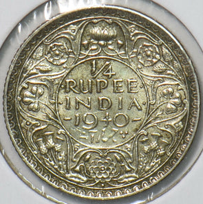 British India 1940 1/4 Rupee 194082 combine shipping