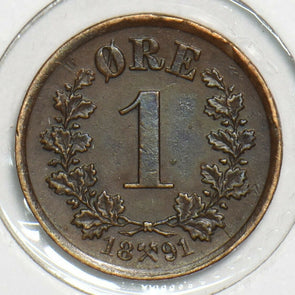 Norway 1891 Ore 197665 combine shipping