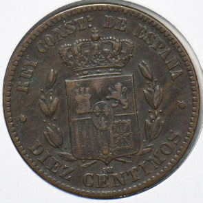 Spain 1878 10 Centimos 902479 combine shipping