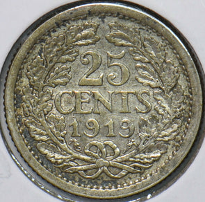 Netherlands 1919 25 Cents 194259 combine shipping