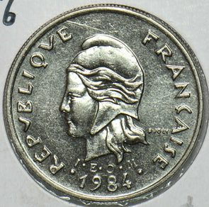 French Polynesia 1984 10 Francs UNC 903866 combine shipping