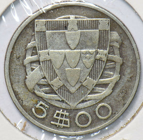 Portugal 1933 5 Escudos 192503 combine shipping