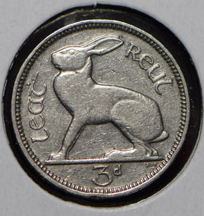 Ireland 1934 3 Pence Hare animal  291734 combine shipping