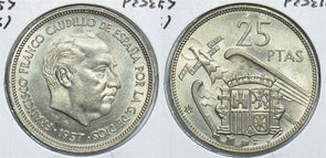Spain 1957 Mo 25 Pesetas 299117 combine shipping