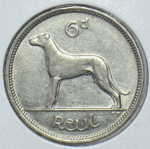 Ireland 1940 6 Pence Irish Wolfhound animal 191361 combine shipping