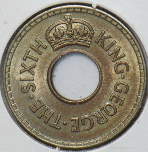 Fiji 1949 1/2 Penny 151566 combine shipping